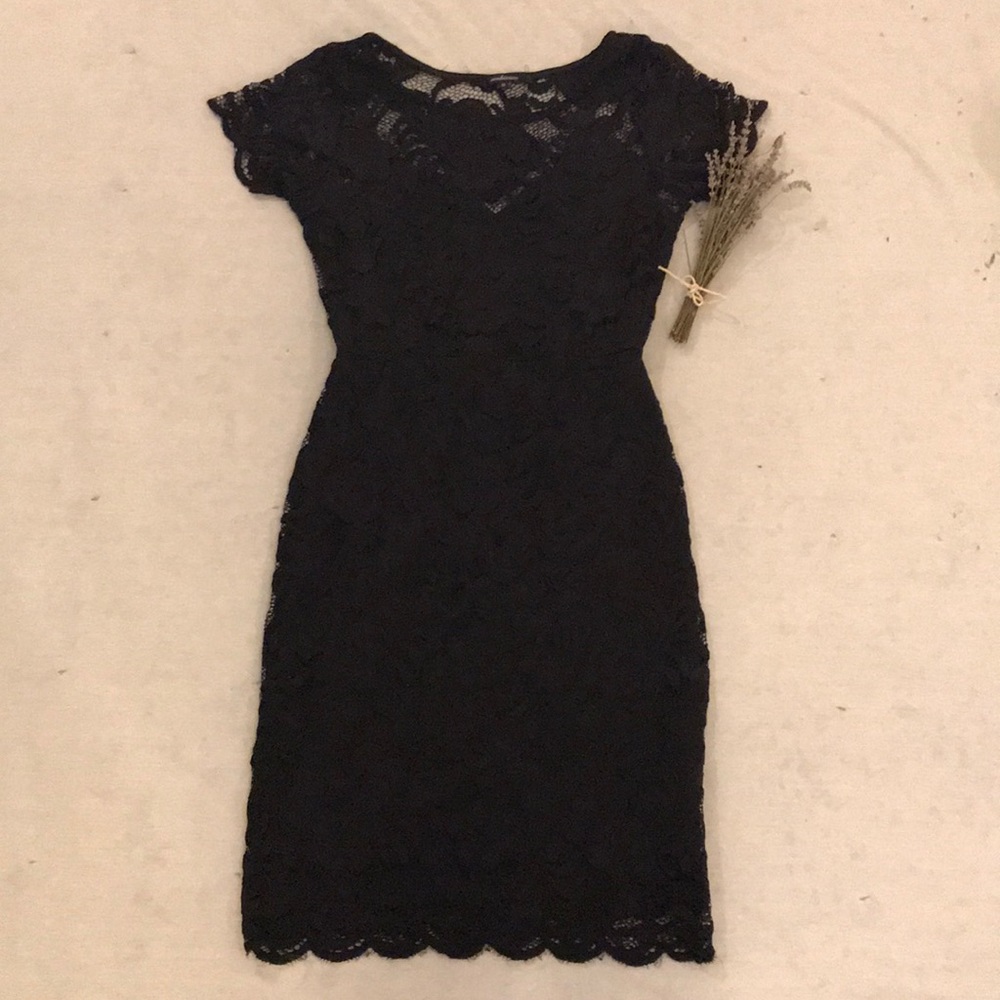 BLACK LACE DRESS ♡ - Picture 1 of 6
